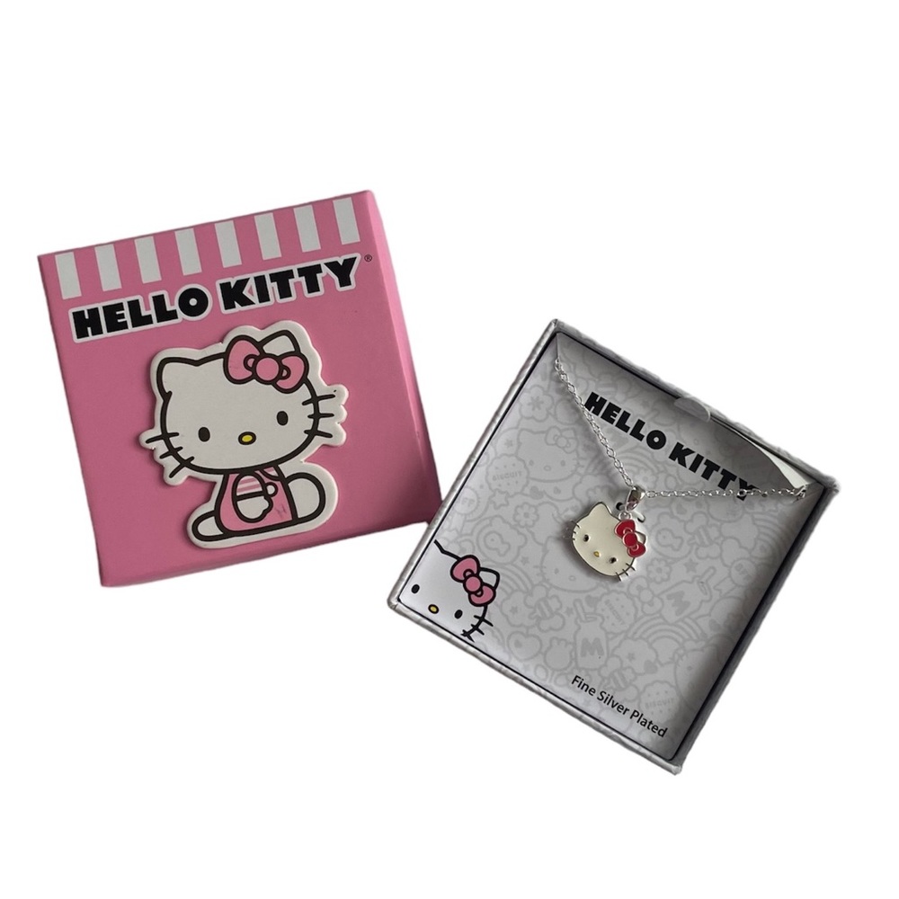 Dainty Silver Hello Kitty Necklace- Stocking Stuffer 💕🌸 Y2K Lolita style